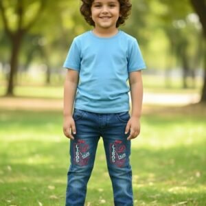 Kids Classic Blue Denim Jeans – Comfortable Everyday Wear