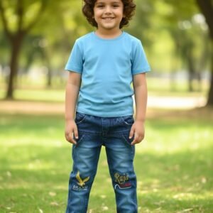 Kids Classic Blue Denim Jeans – Comfortable Everyday Wear